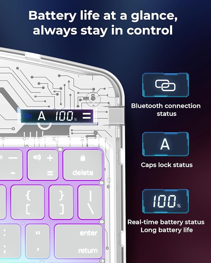 SIEBITU Clear Wireless Keyboard Case - Image 4