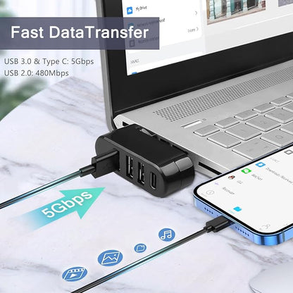 VIENON 4-Port USB 3.0 Hub, USB Splitter - Image 4