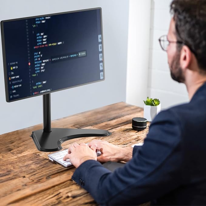 WALI Single Monitor Stand for 13-32 Inch Computer Screens, Freestanding Single - Image 7