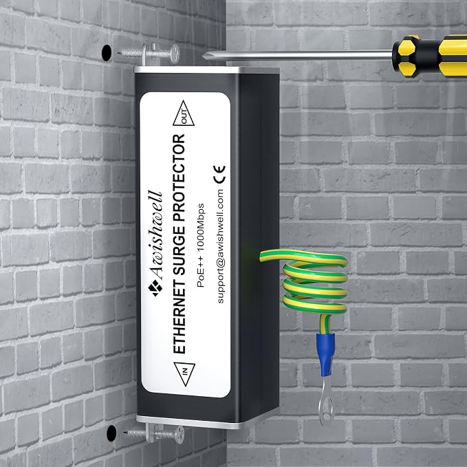 Ethernet Surge Protector Gigabit, 20KA PoE++ Ethernet Lightning Arrestor - Image 7