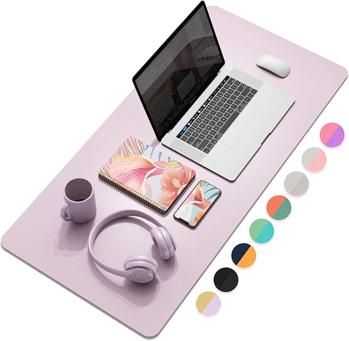 YSAGi Desk Mat, Desk Pad, 35.4" x 17" Laptop Leather Desk Pad Protector by YSAGi