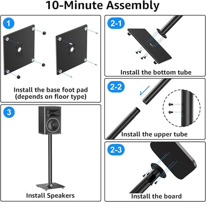 MOUNTUP Universal Speaker Stands Pair - Image 6