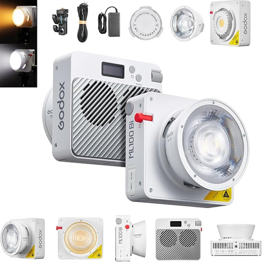 Godox ML100R 110W RGB Portable LED Video Light, 1800K-10000K, Full HSI & CCT by GODOX