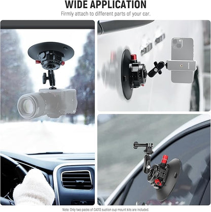 NEEWER 6" Suction Cup Camera Mount Compatible - Image 4