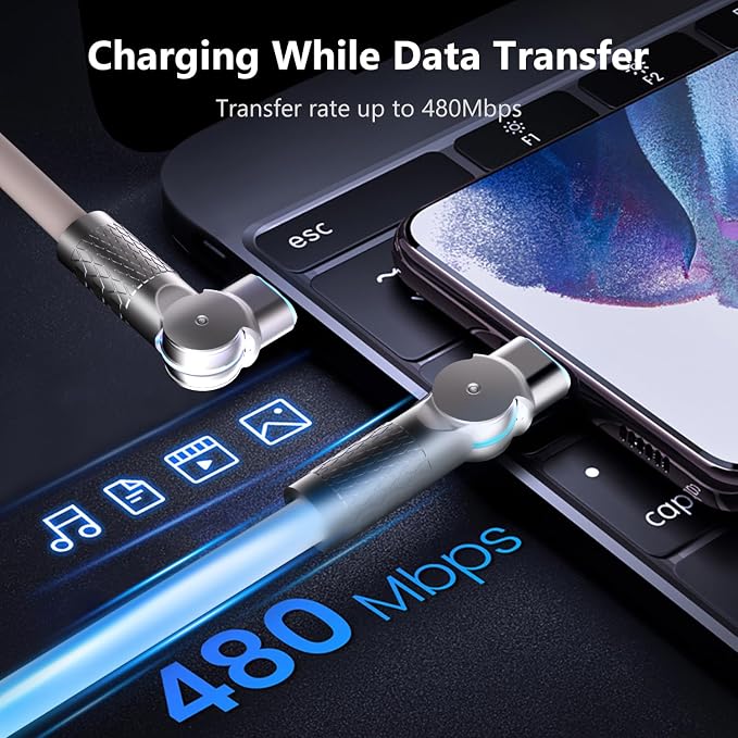 USB C to USB C Charger Cable 240W, Type C Fast Charging Cable， - Image 4