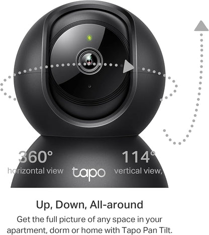 Tapo 2K Indoor Pan/Tilt Wired Security Camera - Image 4