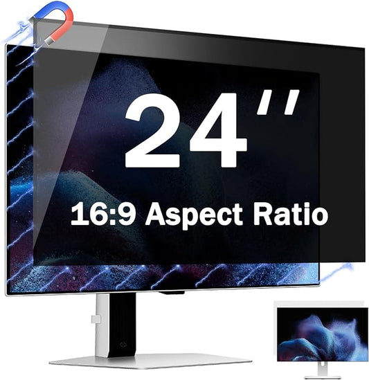 Magnetic Computer Privacy Screen Filter 24 Inch by Phimoos
