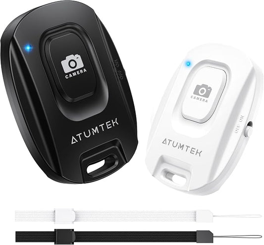 ATUMTEK Camera Remote Shutter for iPhone and Android Smartphones, Wireless by ATUMTEK