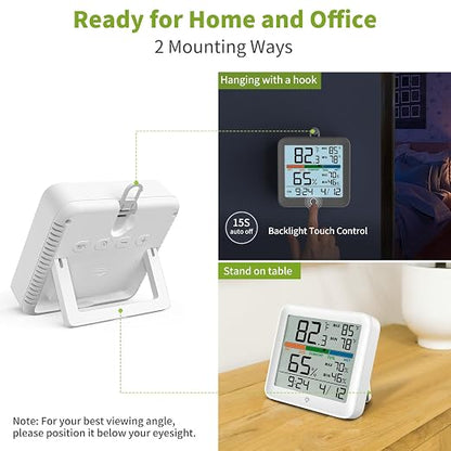 Indoor Thermometer Room Temperature Home Hygrometer Humidity Gauge, Accurate - Image 5