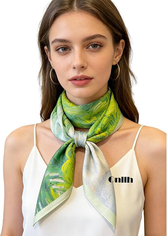 Silky Scarf for Women Lightweight Satin Bandanas Neck Hair Wrap For Sleeping - Image 2