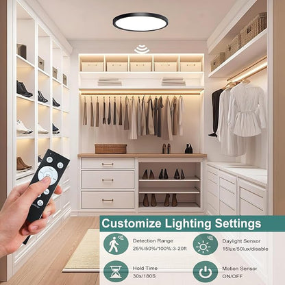 7 Inch Motion Sensor Ceiling Light Indoor, Motion Sensor Fixture Indoor - Image 3