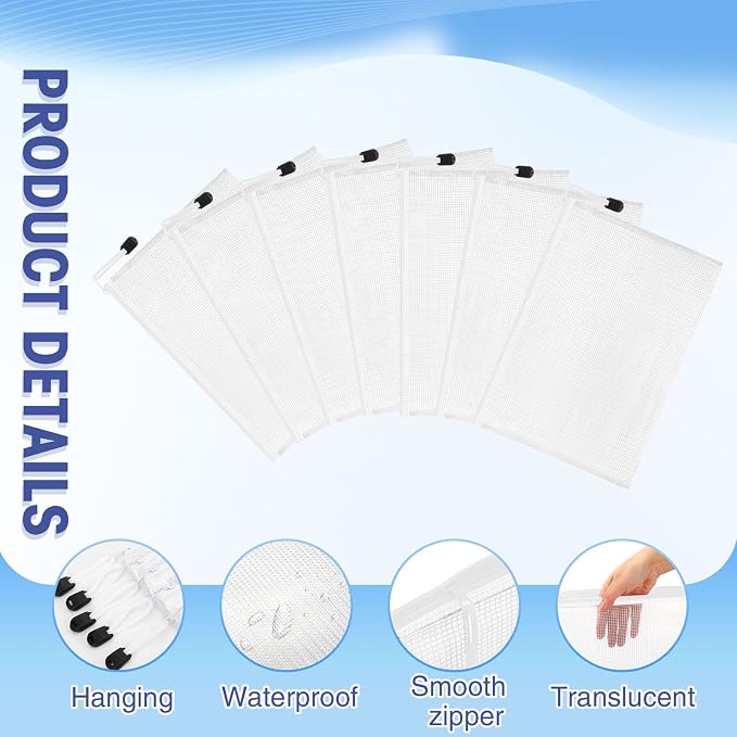 Jetec 32 Pcs Mesh Zipper Bags Toy Storage Bikini Organizer Bag Bolsas Para - Image 3