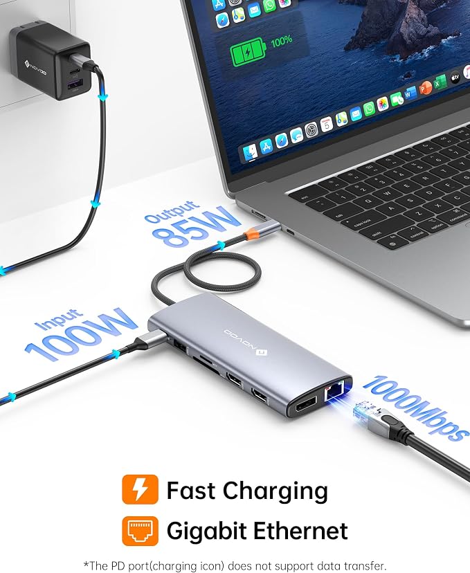 Dell/HP/Lenovo/Surface USB C Docking Station - Image 6
