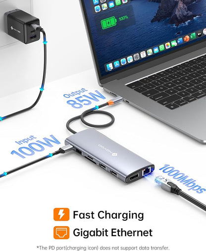 NOVOO USB C Docking Station Dual Monitor - Image 6