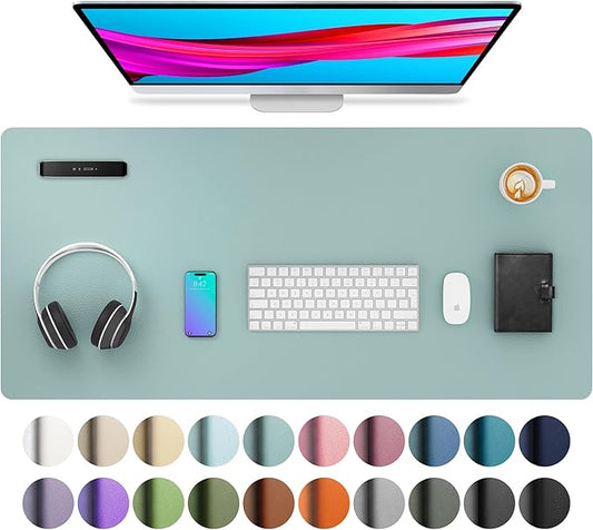 Aothia Leather Desk Pad Protector, Mouse Pad, Office Desk Mat, Non-Slip PU by Aothia