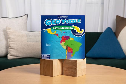 GeoToys GeoPuzzle, Latin America Shaped Jigsaw Puzzles, Geography Game - Image 5