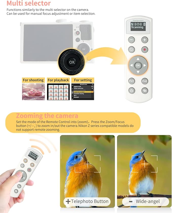 Hanpusen Rechargeable Camera Remote Control - Image 3