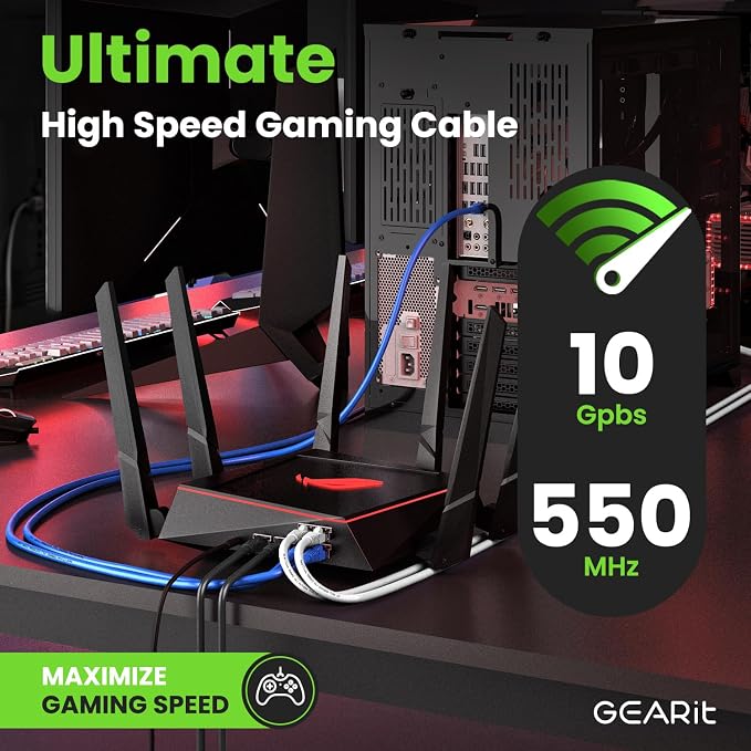 GEARit Cat 6 Ethernet Cable Pack Ð 1-Pack 150 ft Cat6 Ethernet Patch Cables | - Image 5