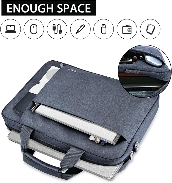 Ferkurn Laptop Bag Case for Women Men Computer Bag Compatible - Image 2