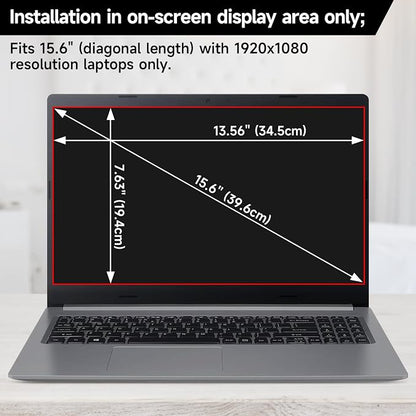 2 Pack Laptop Privacy Screen 15.6 Inch Display, Anti Blue Light Glare Anti - Image 7