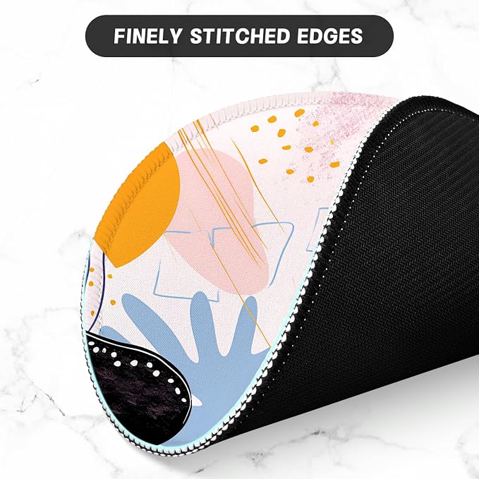 ITNRSIIET Round Mouse Pad with Stitched Edge Premium-Textured Waterproof - Image 4