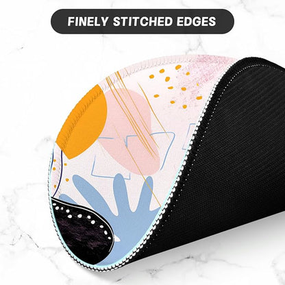 ITNRSIIET Round Mouse Pad with Stitched Edge Premium-Textured Waterproof - Image 4