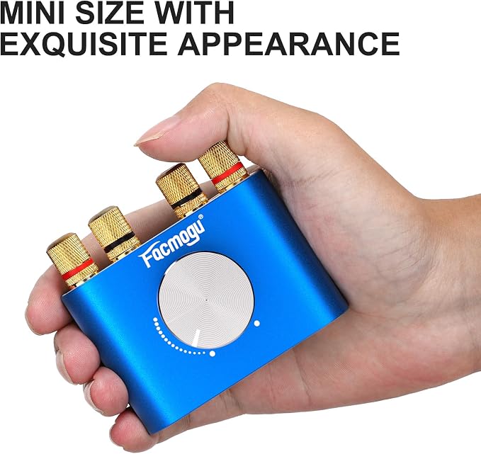Facmogu F900S 160W Mini Bluetooth 5.0 Power Amplifier, 2 Channel 80Wx2 Stereo - Image 7