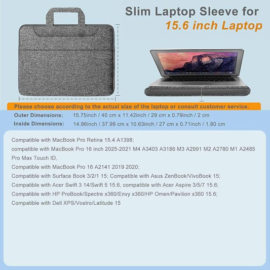 Universal Laptop Shoulder Bag 13-17.3 Inch Shockproof Briefcase - Image 2
