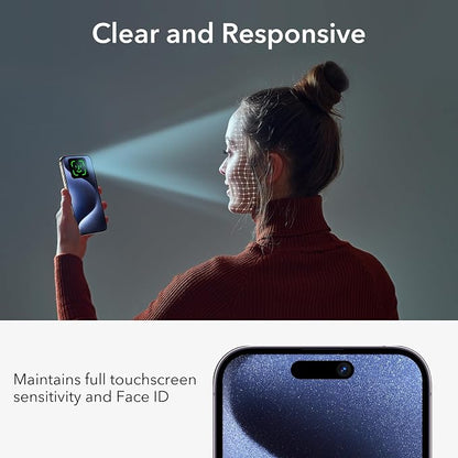 ESR 3+1 Pack for iPhone 15 Pro Privacy Screen Protector Set, Anti-spy - Image 6