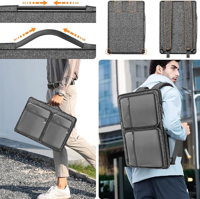 ZINZ Laptop Case 15 15.6 16 inches Sleeve Slim Briefcase Spill-Resistant Handbag - Image 5