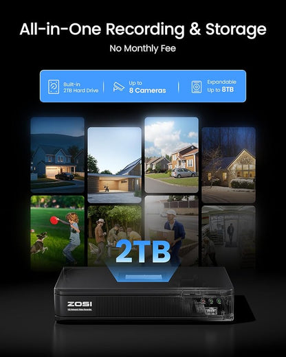 ZOSI 1080P H.265+ Home Security Camera System - Image 6