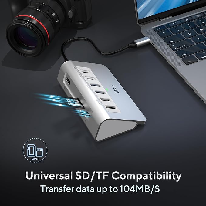 USB C Hub, INTPW 9-in-1 USB C Hub Multiport Adapter - Image 7