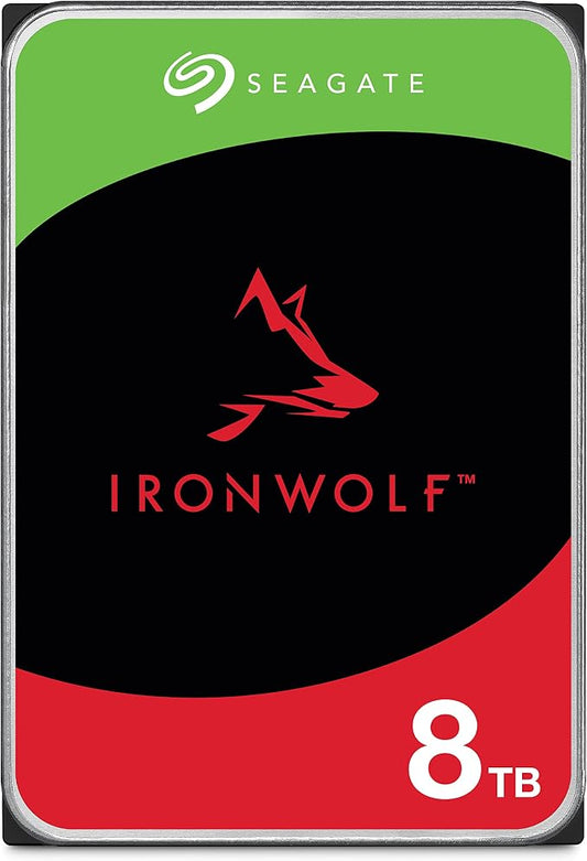 Seagate IronWolf 8TB NAS Internal Hard Drive HDD – 3.5 Inch SATA 6Gb/s 7200 RPM by Seagate