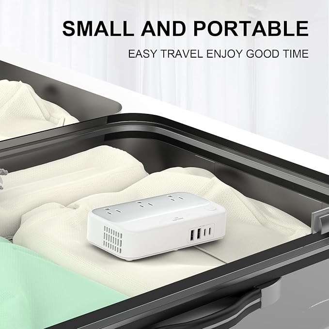 Universal Voltage Converter us to Europe, 220v to 110v Power Travel Converter - Image 6