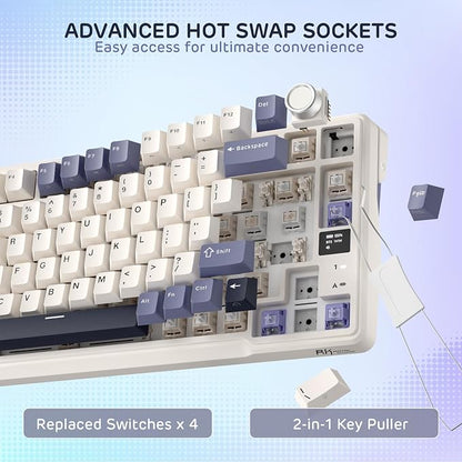 RK ROYAL KLUDGE L98 Wireless Mechanical Keyboard w/Left-Handed Southpaw Design - Image 5