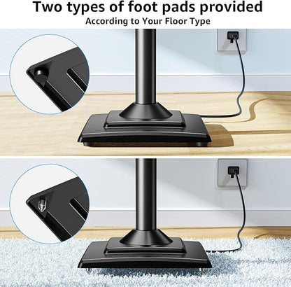 MOUNTUP Universal Speakers Stands Pair 34" to 43.3" Height Adjustable Holds - Image 6