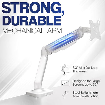 VIVO Single 17 to 32 inch Monitor Height Adjustable Counterbalance Mechanical - Image 3