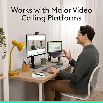 Logitech C920x HD Pro Webcam, Full HD 1080p/30fps Video, HD Light Correction - Image 8