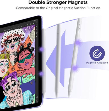 Stylus Pen for iPad 2018-2025, 15Mins Fast Charge for Apple Pencil, Palm - Image 7