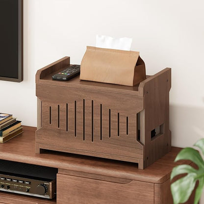 HOOBRO Wi-Fi Router Box Hider, WiFi Router Storage Box - Image 3