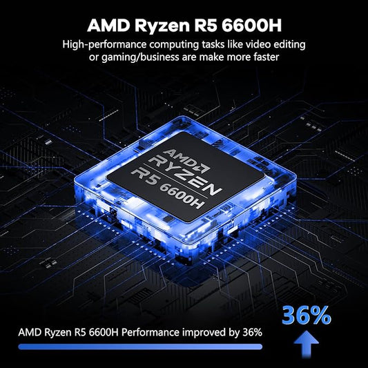 NIMO 15.6" IPS FHD-Gaming-Laptop, AMD Ryzen 5 6600H 6 Cores 64GB DDR5 RAM 2TB - Image 2