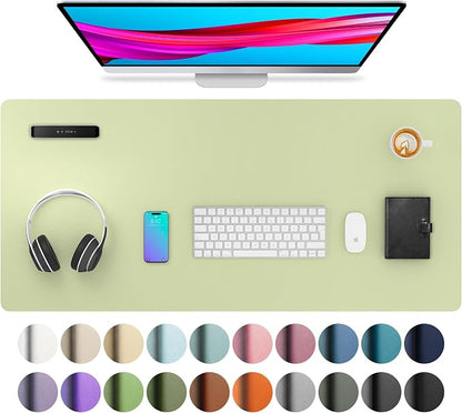 Aothia Leather Desk Pad Protector, Mouse Pad, Office Desk Mat, Non-Slip PU by Aothia