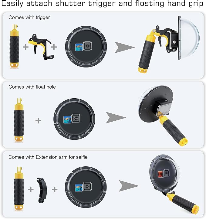 Dome Port for GoPro Hero 9 10 11 12 13 Black- Underwater Waterproof Dome Port - Image 6