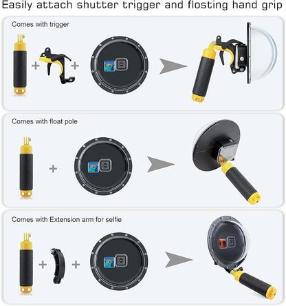 Dome Port for GoPro Hero 9 10 11 12 13 Black- Underwater Waterproof Dome Port - Image 6