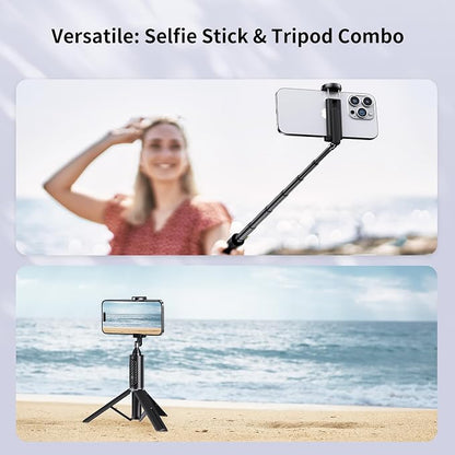 ATUMTEK Selfie Stick Tripod, Extendable 3 in 1 Aluminum Bluetooth Selfie Stick - Image 7
