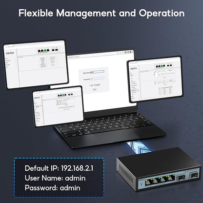 SODOLA 6 Port 2.5G Easy Web Managed Switch, 4 x 2.5G Base-T Ports, 2 x 10G SFP+ - Image 6