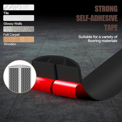 Floor Cord Cover Self Adhesive Cord Hider, 20FT Cable Management, Extension - Image 4
