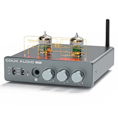 Douk Audio T6 2 Channel 80 watts x2 Bluetooth Tube Amplifier Hi-Fi Stereo Power by DoukAudioNobsound