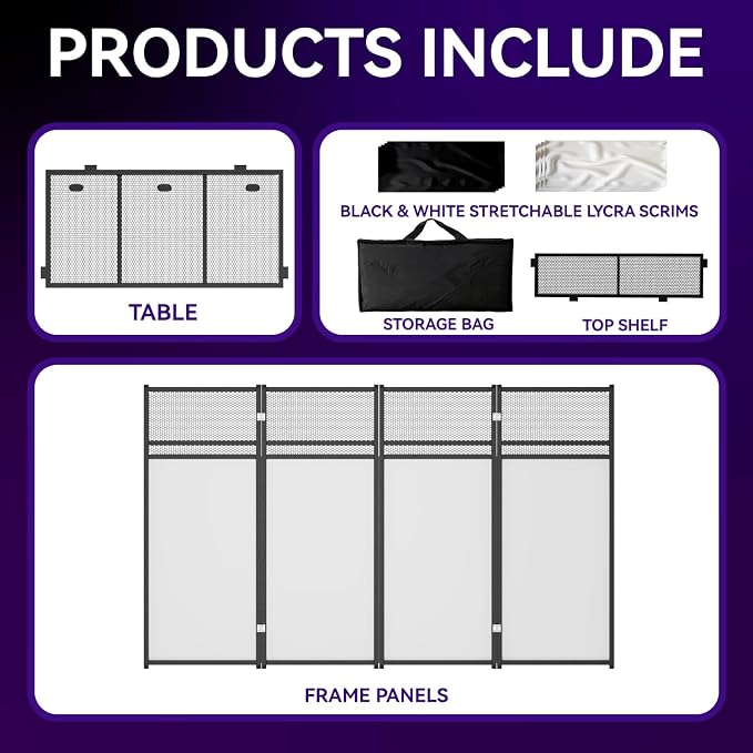 Portable DJ Booth Table, Foldable DJ Table Stand - Image 6