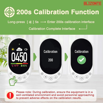 Indoor Air Quality Meters Plug-in Wall, 3-in-1 Air Detector, Supports Manual - Image 6